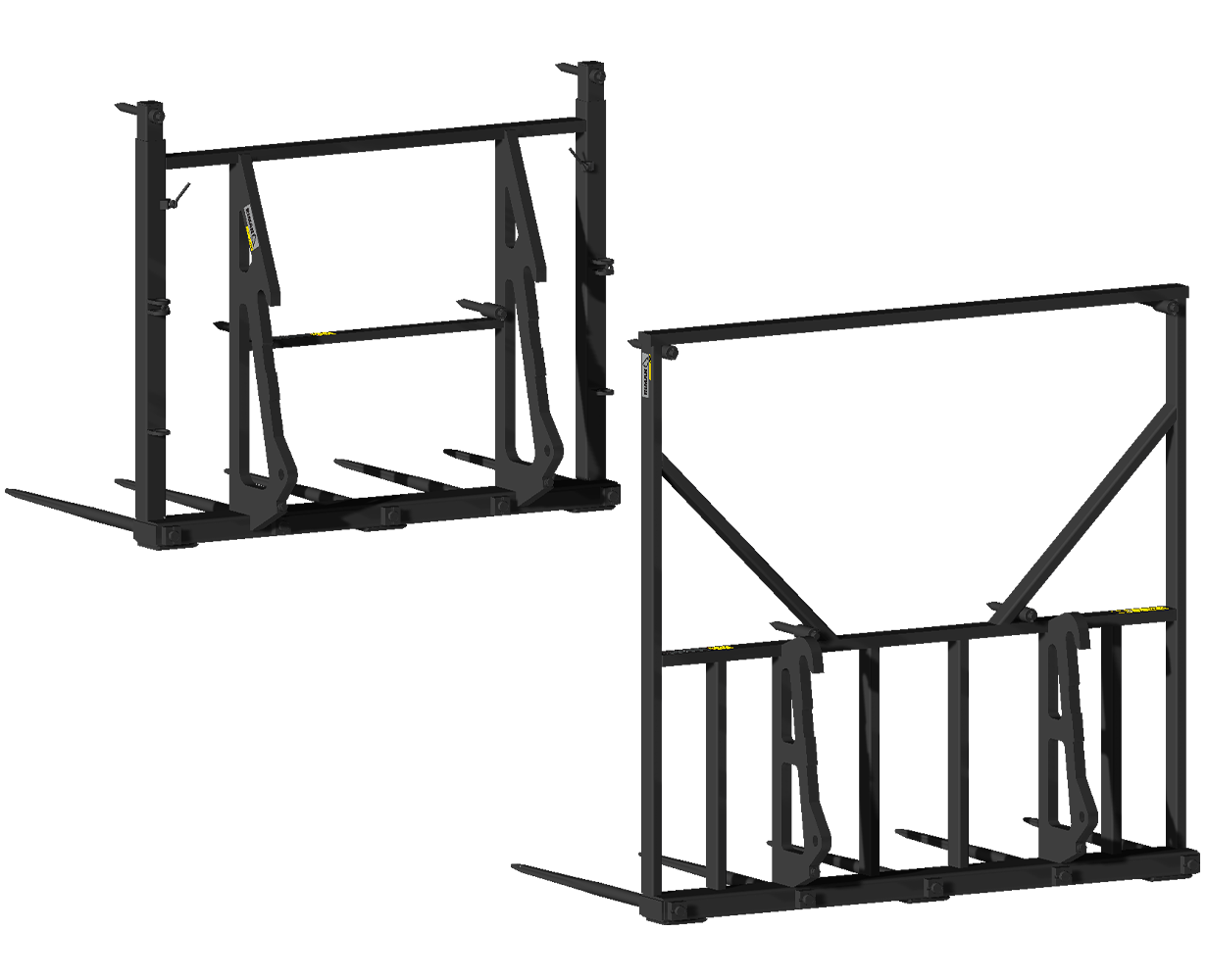 Pique botte avec bâti fixe ou réglable, vue 3D de dos