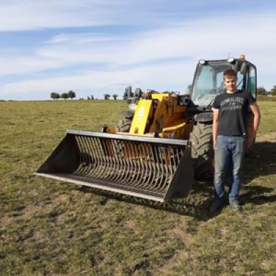 Vincent DRIANT - Agriculteur Éleveur - Rezonville (57) -Godet pierre